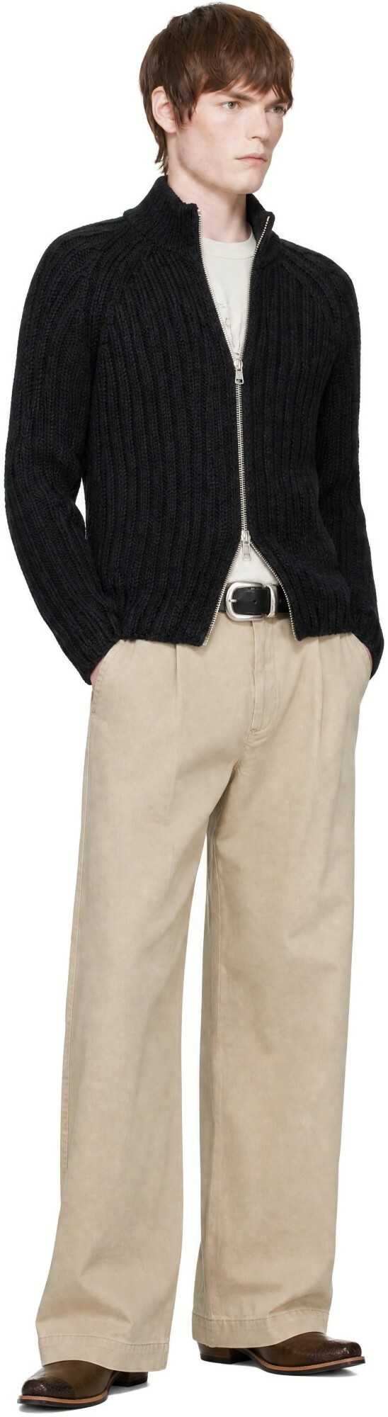 OUR LEGACY Beige Still Chino Trousers