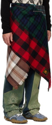 Marine Serre Multicolor Tartans Miniskirt
