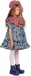 Kika Vargas SSENSE Exclusive Kids Multicolor 'The Peony' Dress & Collar Set