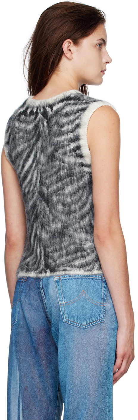 doublet ZEBRA JACQUARD BRUSHED NO SLEEVE