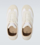 Lemaire Soft suede-trimmed sneakers