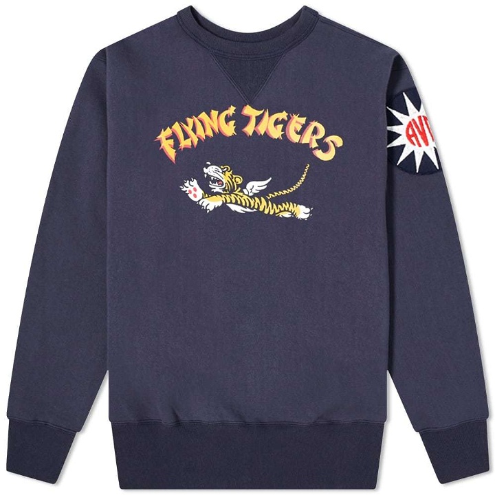 Photo: The Real McCoy's Flying Tigers Military Print Crew Sweat