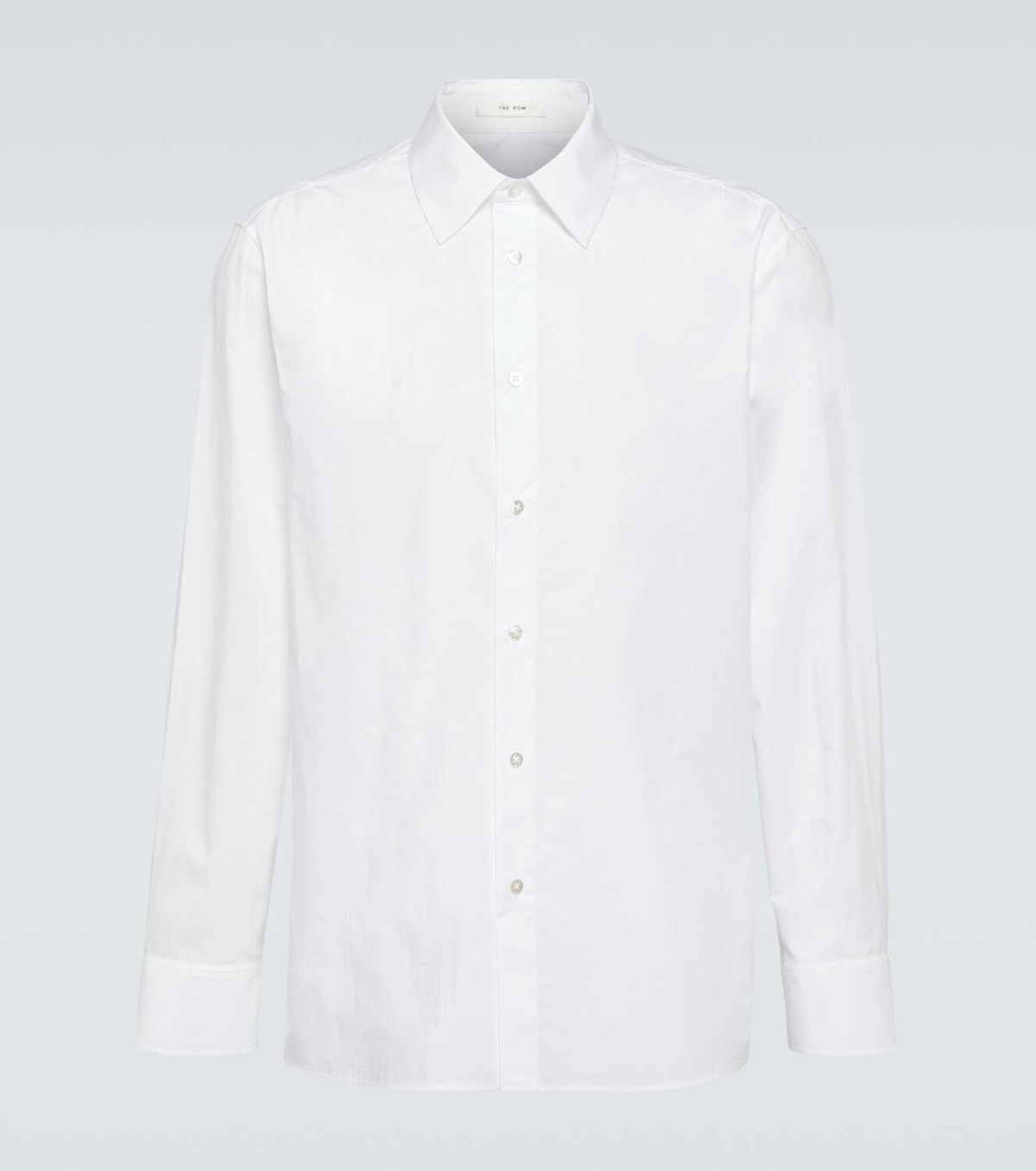 The Row - Ahmet Slim-Fit Sea Island Cotton-Poplin Shirt - Black