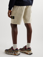 Stone Island - Straight-Leg Garment-Dyed Cotton-Blend Twill Cargo Shorts - Neutrals