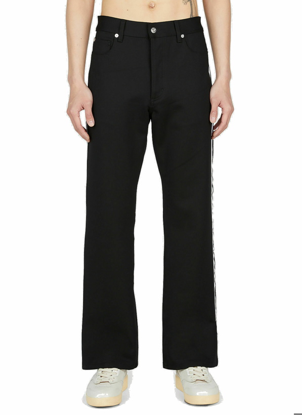 Photo: Gallery Dept. - Logan Poly Flare Jeans in Black