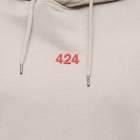 424 Men's Logo Hoody in Grey