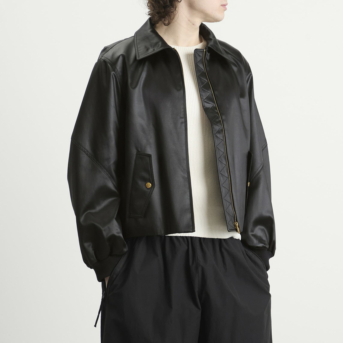 Willy Chavarria Men's Opera Bomber Jacket in Black