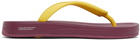 Suicoke Pink & Yellow ZAB Flip Flops