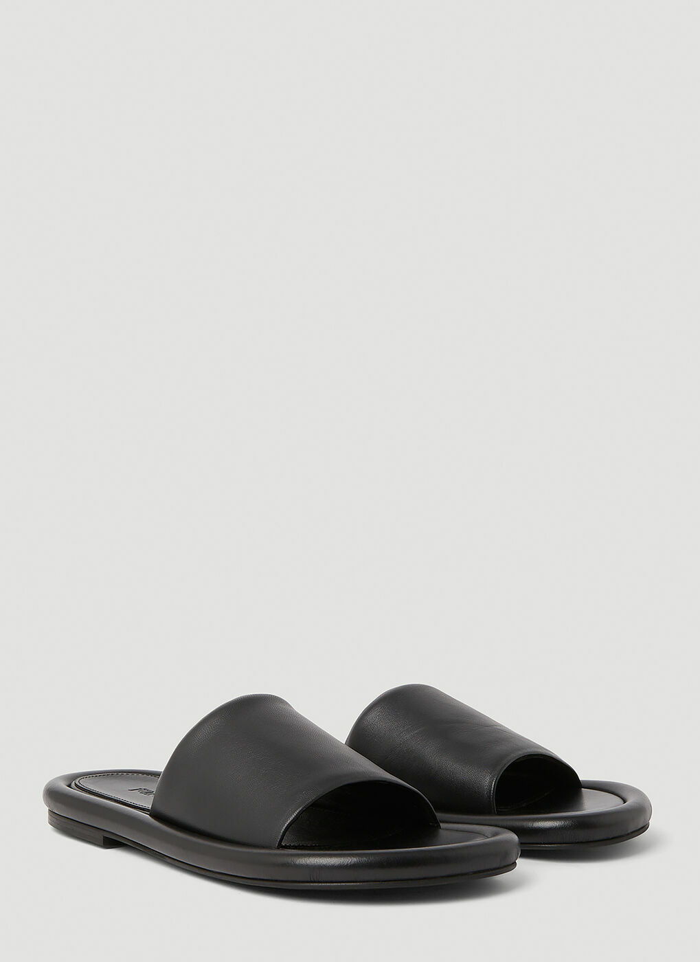 Bumper Flat Sandals in Black JW Anderson