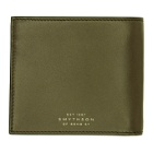 Smythson Green ID Pocket Bond Bifold Wallet