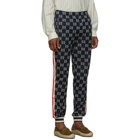 Gucci Navy GG Jacquard Lounge Pants