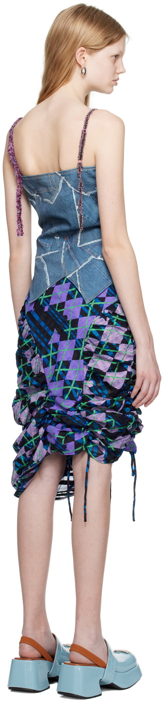 Andersson Bell Blue Giselle Midi Dress