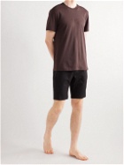 Calvin Klein Underwear - Logo-Embroidered Cotton-Blend Jersey T-Shirt - Brown