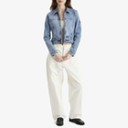 Dickies Women's Denim Slim Jacket in Rinsed Blue