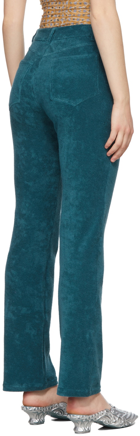 Maisie Wilen SSENSE Exclusive Green Mokumentary Trousers