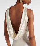 Nina Ricci Open-back satin maxi dress