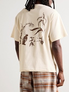 Story Mfg. - Rabbit Grateful Printed Organic Cotton-Jersey T-Shirt - Neutrals