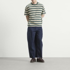 FrizmWORKS Men's Horizon Stripe T-Shirt in Dark Green