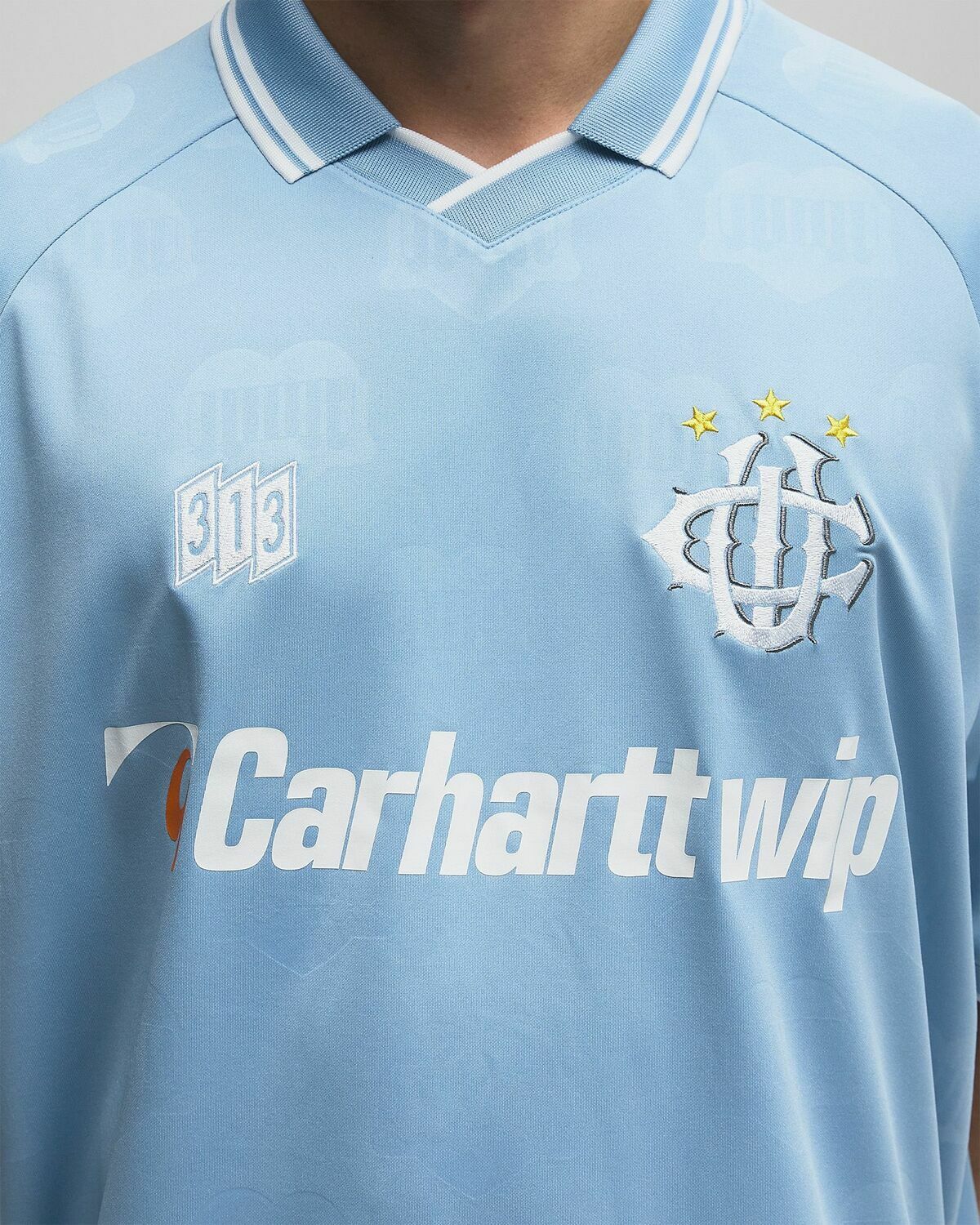 Carhartt WIP S/S Hartt's Football Tee Blue Mens Jersey Carhartt WIP