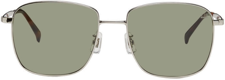 Photo: Dunhill Silver Square-Framed Sunglasses