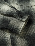 Officine Générale - Judas Checked Cotton-Flannel Overshirt - Gray