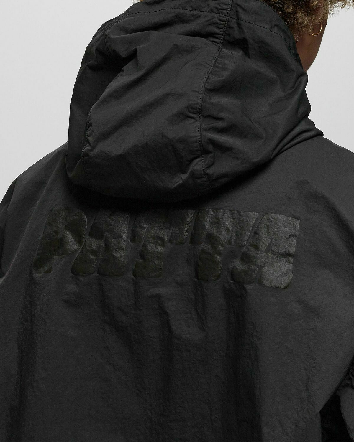 Patta Gmt Pigment Dye Nylon Jacket Black - Mens - Windbreaker Patta