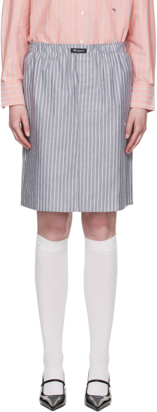 Photo: HommeGirls Black Boxer Pencil Midi Skirt