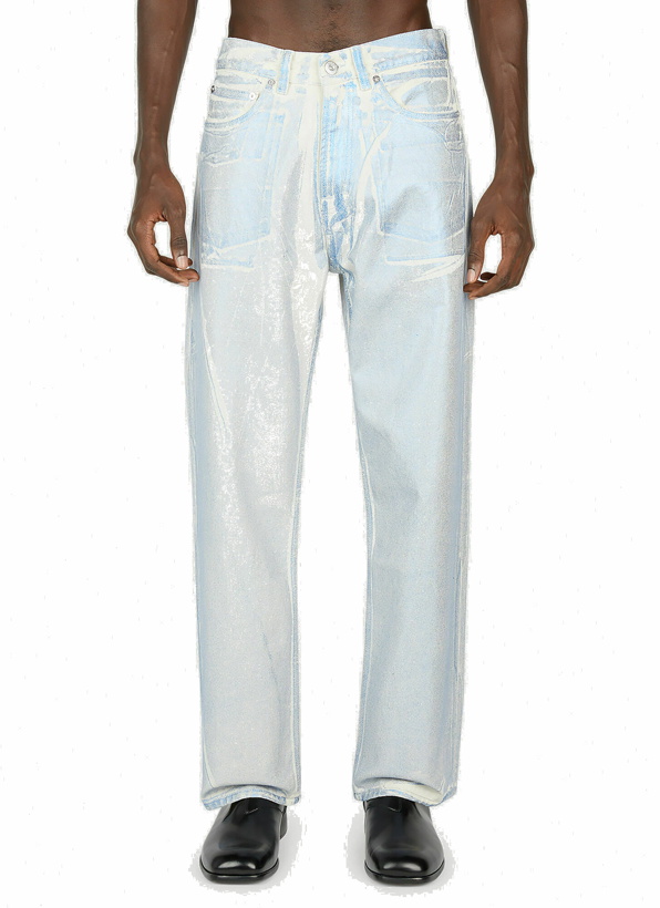 Photo: Our Legacy - Blue Foil Jeans in Light Blue