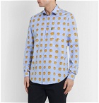 Versace - Printed Cotton Shirt - Blue