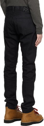 RRL Black Slim-Fit Jeans