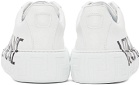 Versace White Logo Greca Low-Top Sneakers