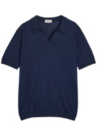 John Smedley Noah Cotton Polo Shirt Navy