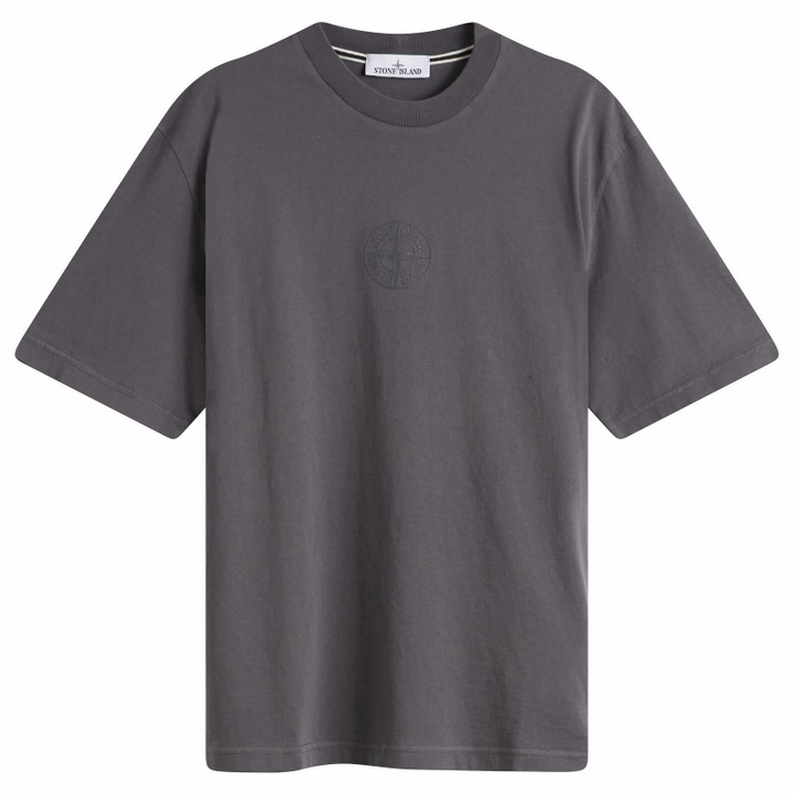 Photo: Stone Island Men's Camo Compass T-Shirt in Blue Grey