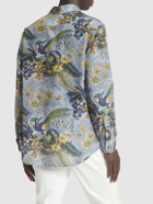 ETRO - Printed Silk Blend Long Sleeve Shirt