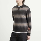 Dime Men's Striped Rugby Knit in Charcoal Multi