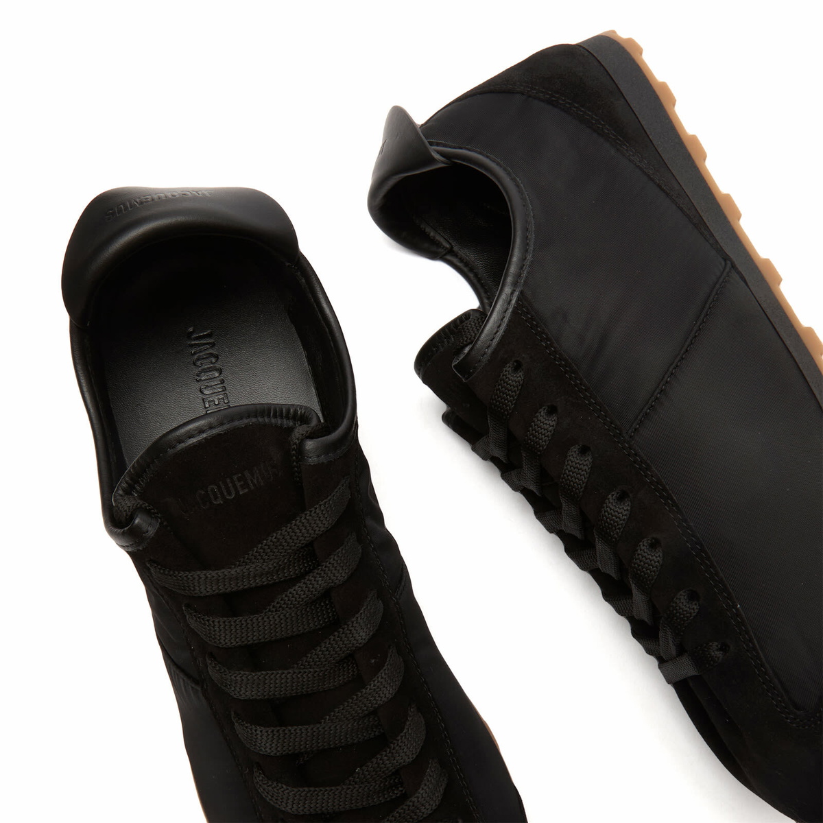 Jacquemus Men's Les Tennis Nylon Sneaker in Black Jacquemus