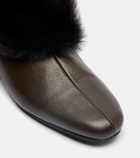 Toteme Shearling-lined leather ankle boots