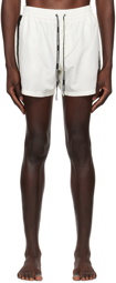 Balmain Off-White Pool Cocktail Swim Shorts