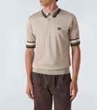 Dolce&Gabbana Logo silk polo shirt