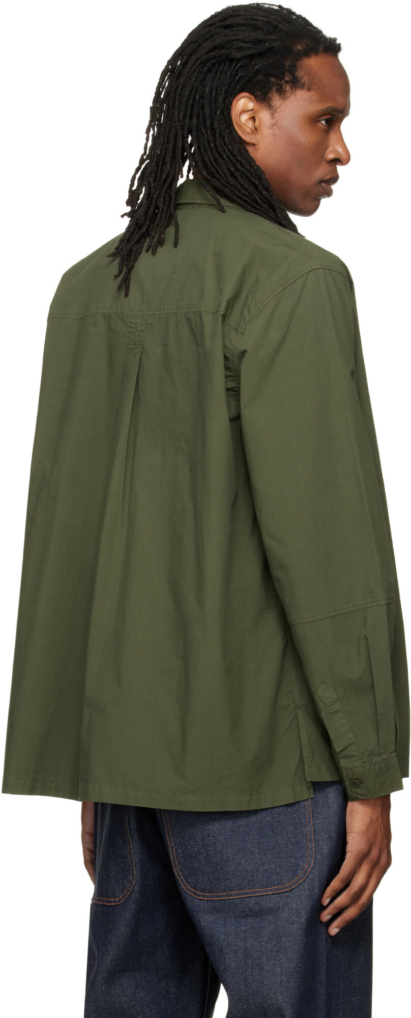 YMC Green Blackout Overshirt