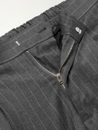 NN07 - Kay 10052 Straight-Leg Pinstriped Wool-Blend Twill Trousers - Gray