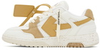 Off-White White & Beige Slim Out Of Office Sneakers