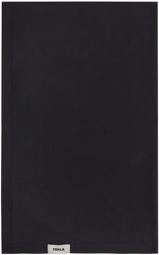 Photo: Tekla Black Percale Flat Sheet