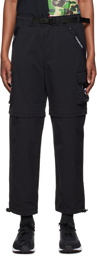 BAPE Black Detachable Wide Fit Cargo Pants