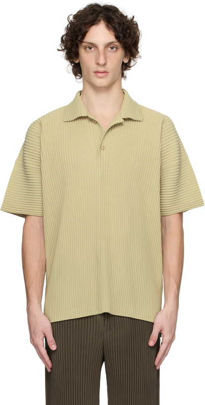 Photo: HOMME PLISSÉ ISSEY MIYAKE Green Monthly Color May Polo