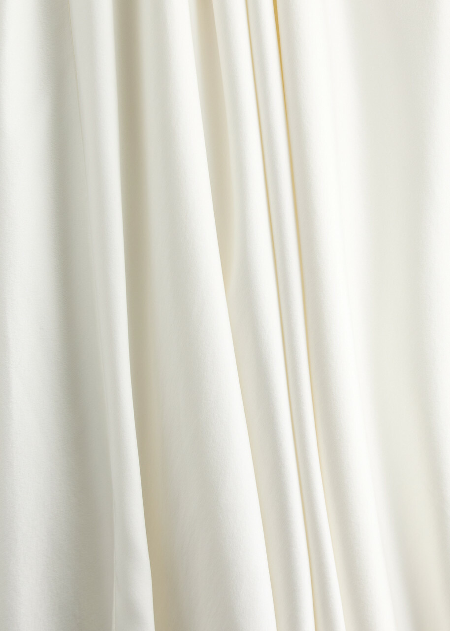 Roksanda Kami Cape-effect Silk-satin Gown Ivory