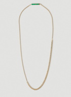 ID Curb Chain Necklace in Gold