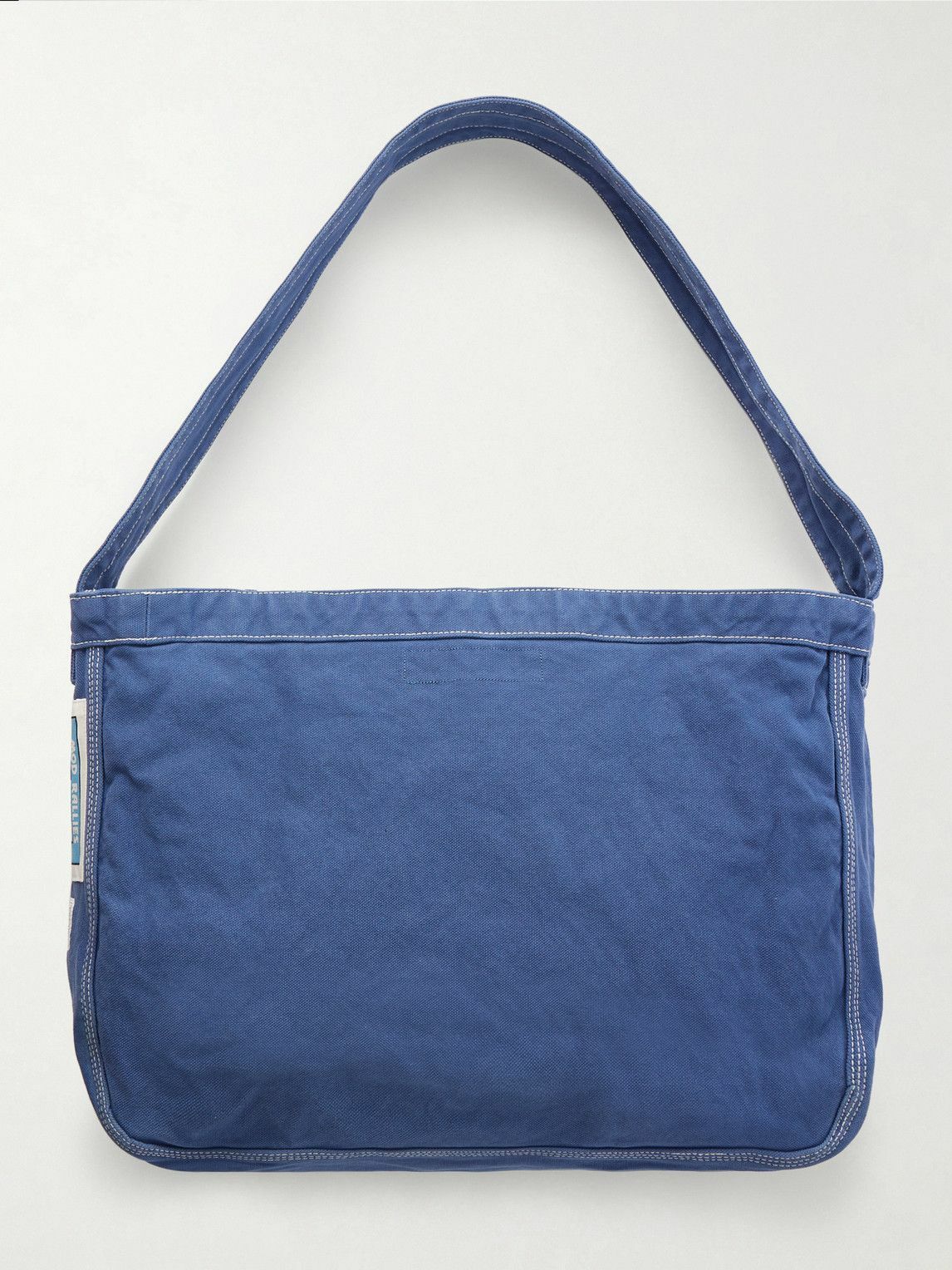 Neighborhood - Newspaper Mod Appliquéd Terry-Trimmed Cotton-Canvas