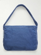 Neighborhood - Newspaper Mod Appliquéd Terry-Trimmed Cotton-Canvas Tote Bag