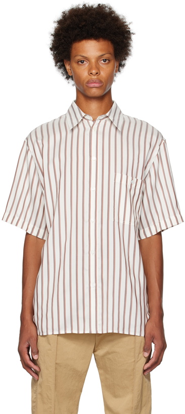Photo: Bottega Veneta White Striped Shirt